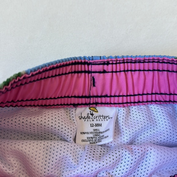 Shade Critters ‘Surfin Dino’ Boys 4 Way Stretch Swim Trunk 12-18 Months - Picture 2 of 3